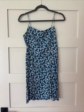 Reformation Blue Floral Mini Dress